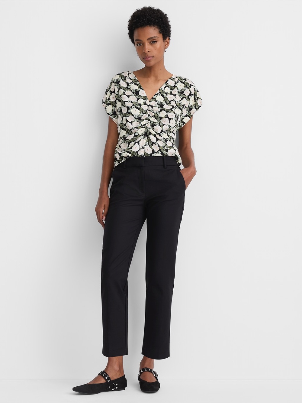 Loft Riviera Slim Pants in Doubleweave size 6